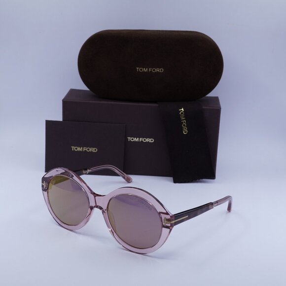 Final Price! Tom Ford Seraphina FT1088 72Z Pink/Havana/Violet Sunglasses